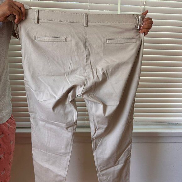 White formal, ankle length pant - Picture 2 of 4